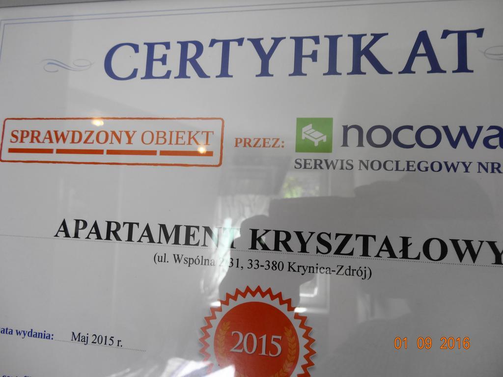 Apartament Krysztalowy Криница-Здруй Екстериор снимка